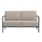 Flash Furniture Black Teak Accented Loveseat with Cushions GM-201027-2S-GY-GG - alternate 6